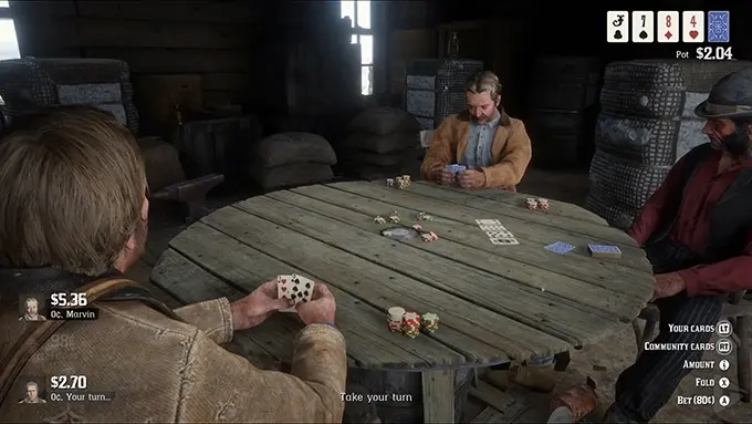Pokerspill i Red Dead Redemption 2