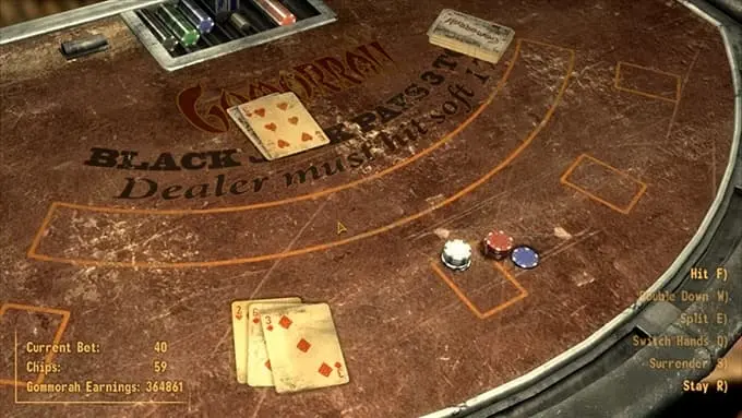 Blackjack i Fallout New Vegas
